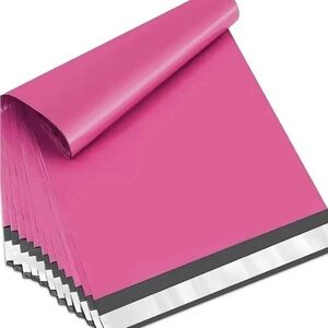 20 24”x24” Bright Pink Polymailers with 20 stickers- 40pc set